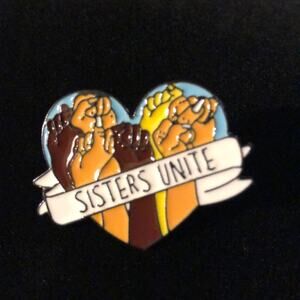 Sisters Unite Heart ♥️ Pin Brooch